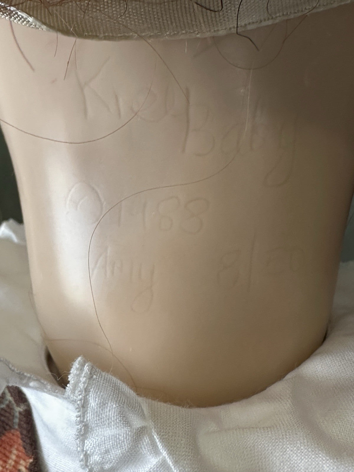 Collectible Artist Susan Krey Baby 22” Doll “Amy” Wax Over Porcelain  LE 50