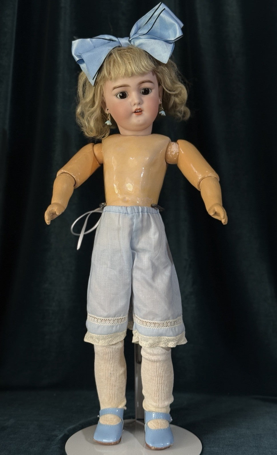 Antique German Simon Halbig Mold Dep 1079 Bisque Head 20” Doll
