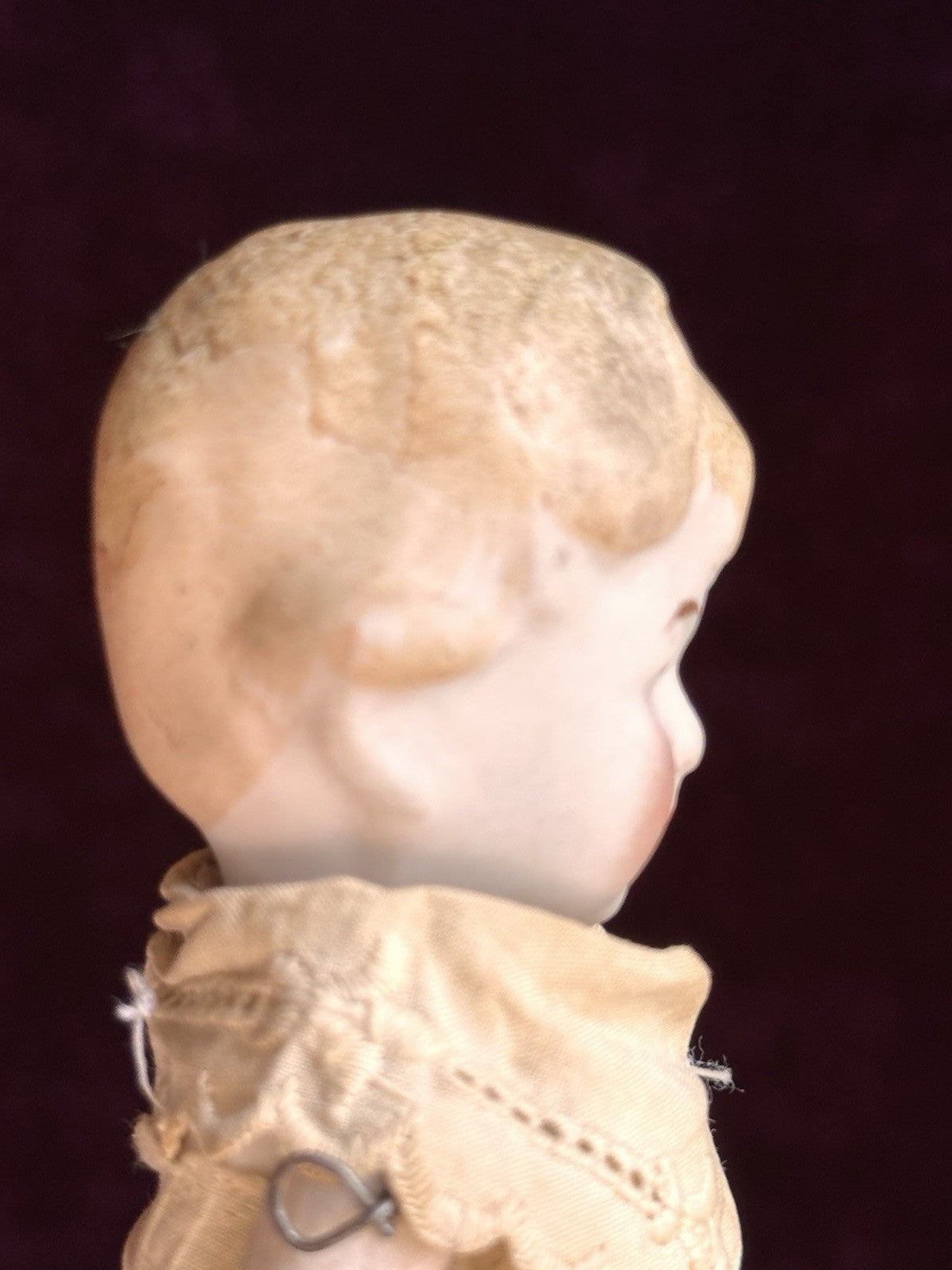 Antique German 5.125” All Bisque Limbach P. 23 Nancy Type Mignonette Doll