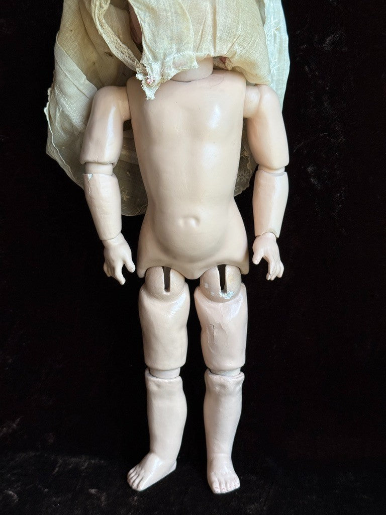 Antique German 14” Kestner 143 Bisque Head Doll