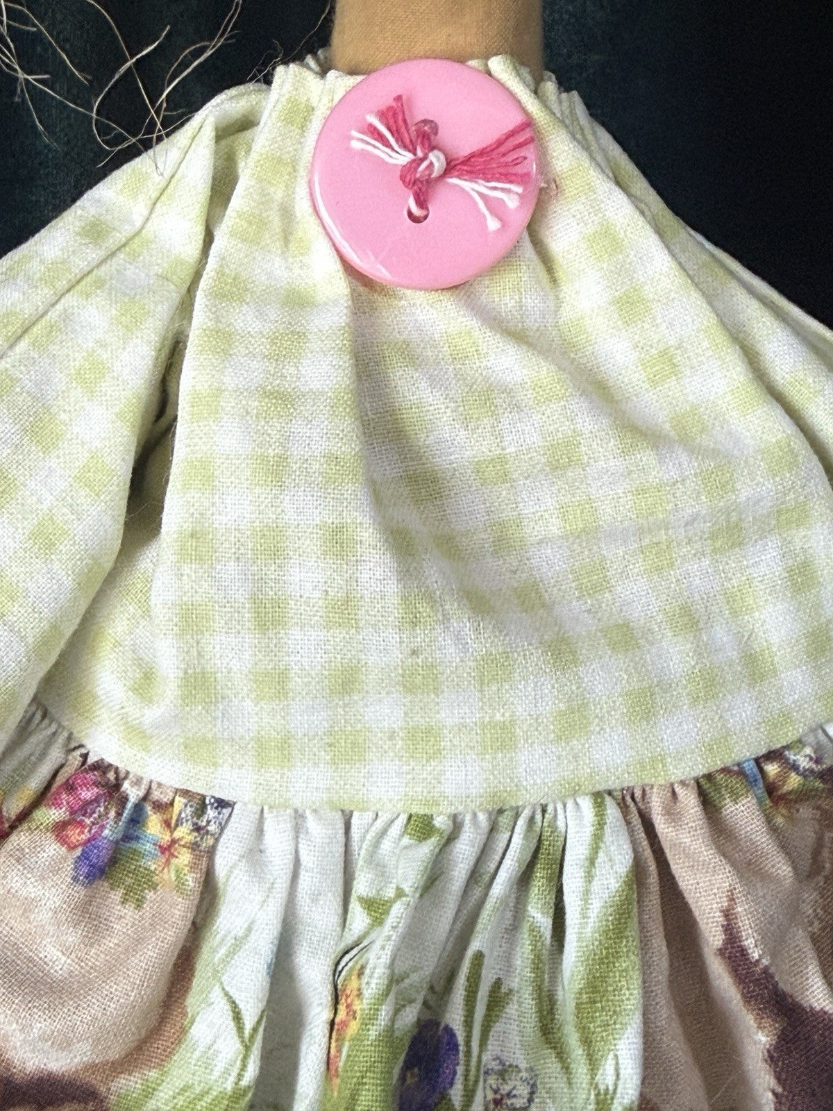 OOAK (?) Artist Handmade Whimsical Cloth 22” Doll “Bunny”
