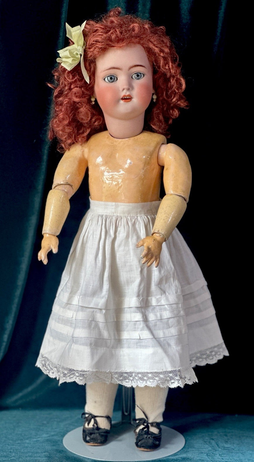 Rare Antique German Simon Halbig 21” Doll Mold 1078 Bisque Head Composition Body