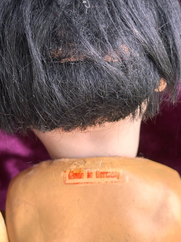 Antique German JDK Kestner 243 Asian Oriental Bisque Baby Doll Composition Body