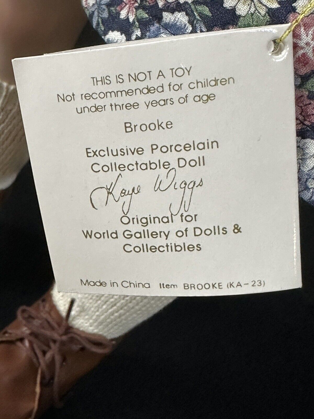 Kaye Wiggs Porcelain 26” Doll “Brooke”