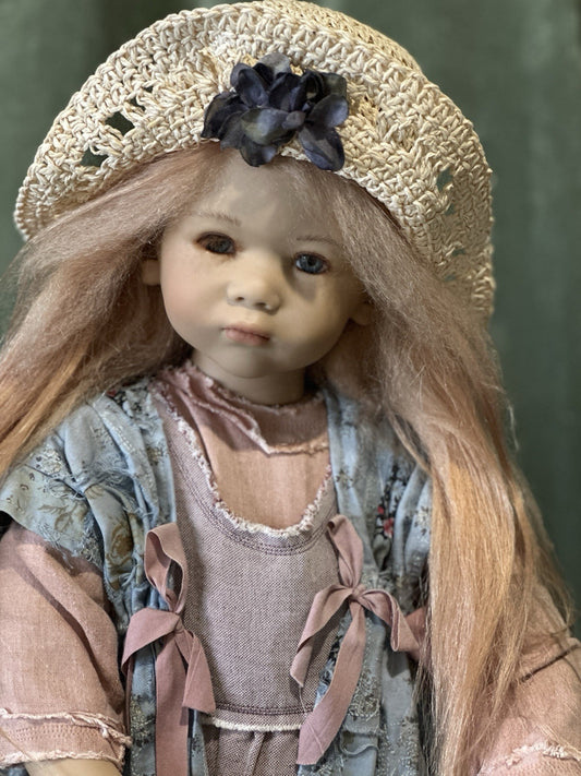 Collectible Vinyl Annete Himstedt “Gerti” 32” Doll LE 277 Collection Of 2003