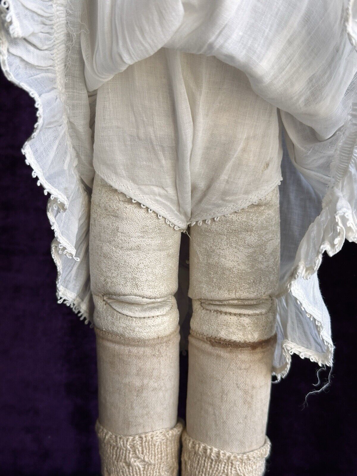 Antique German 16” Gebruder Kuhnlenz 38-28 (?) Bisque Shoulder Belton Head Doll
