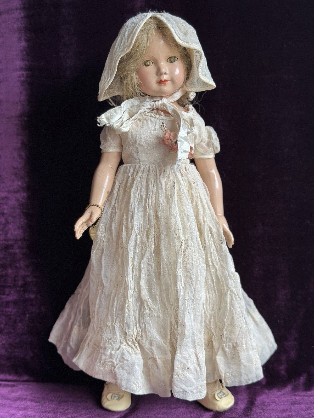 Vintage Original Dewees Cochran 17” Effanbee American Children Composition Doll