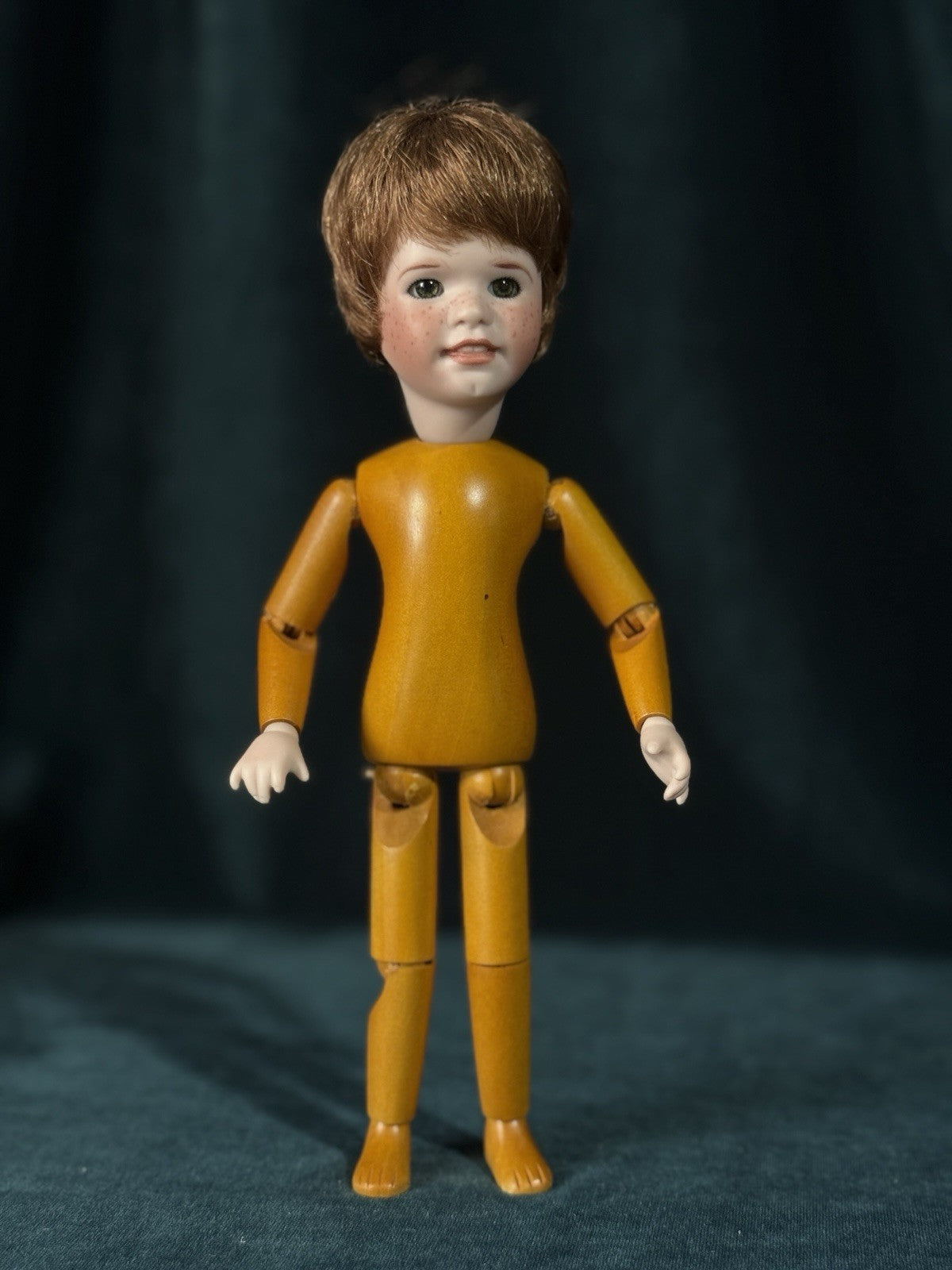 MIB Wendy Lawton “Peter Pan In Kensington Garden” Wood 9” Doll LE 75 Box/COA/Tag