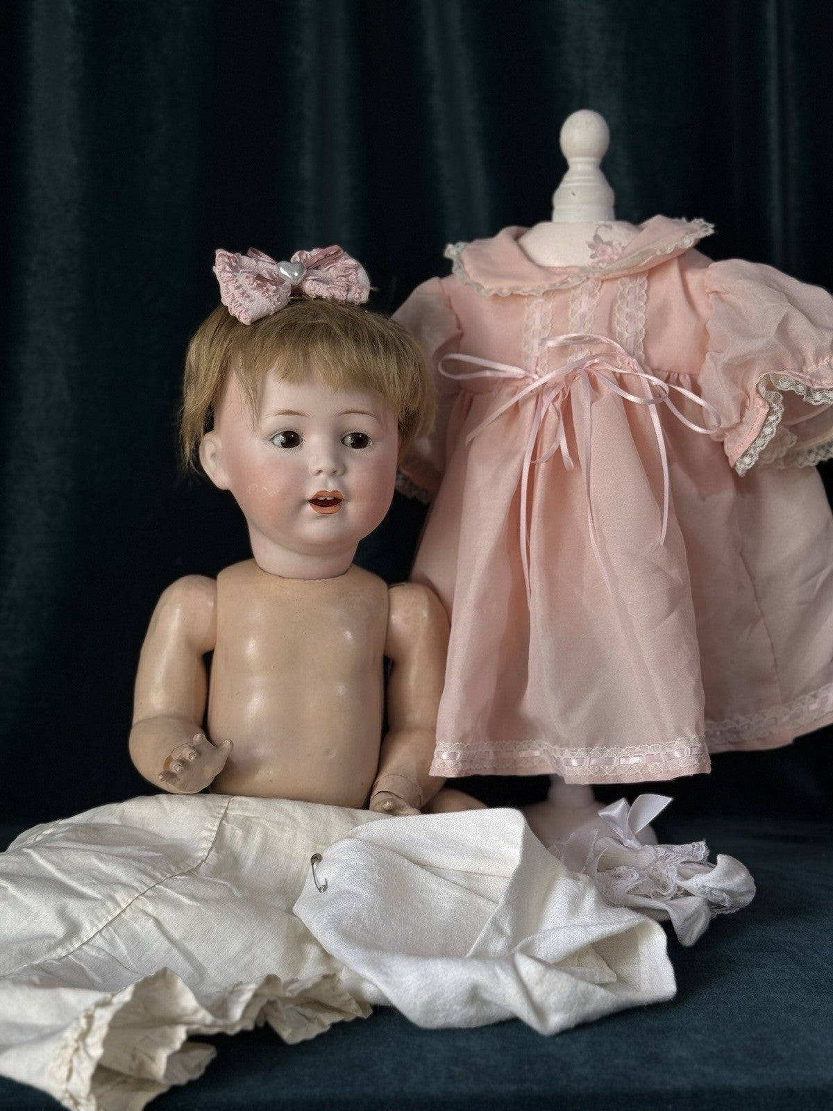 Antique German Cuno Otto Dressel Baby 16” Character “Jutta” Mold 1914 Doll