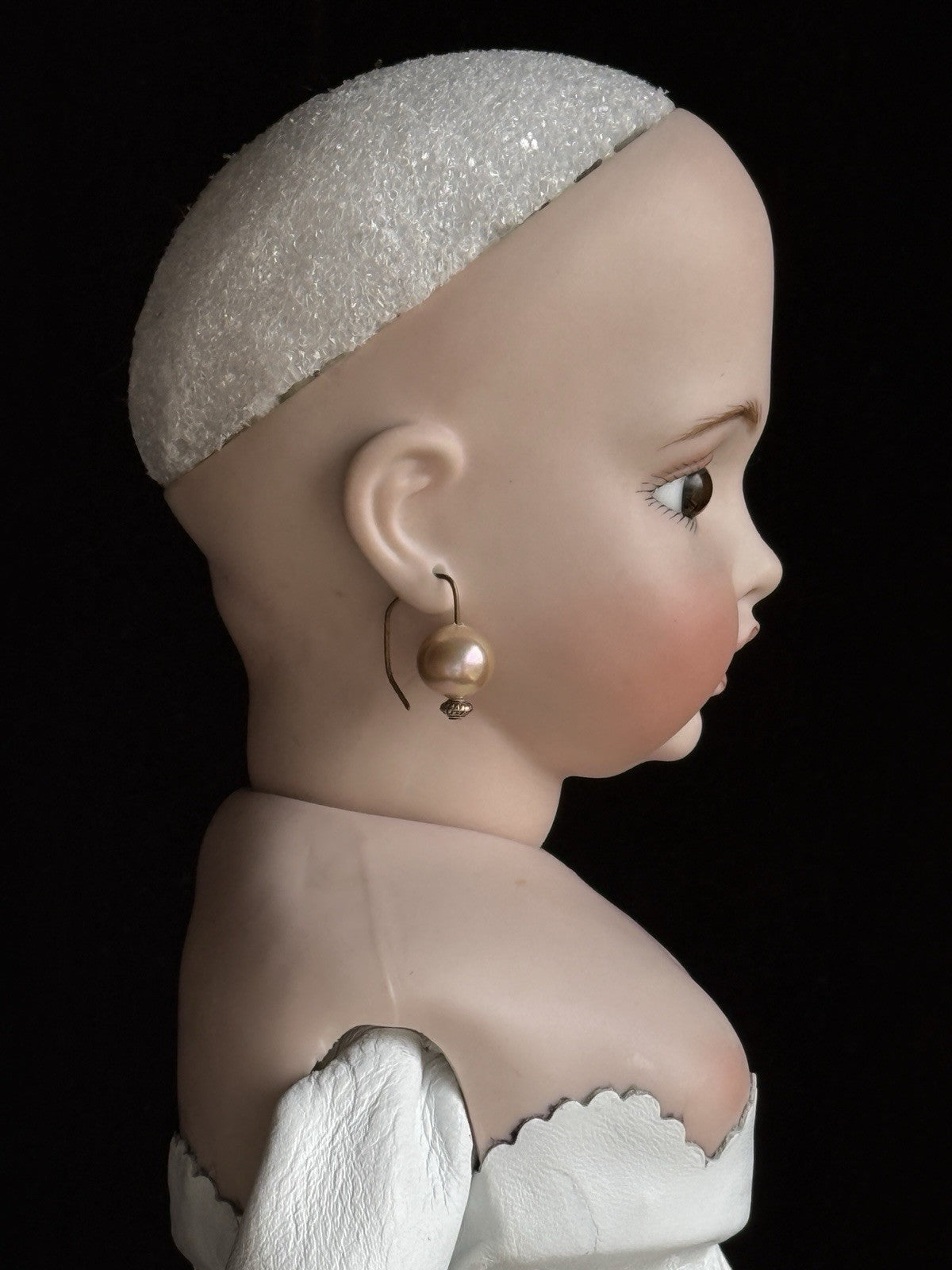 Porcelain 18” Reproduction of Antique French Bru Circle Dot Doll by Mimi