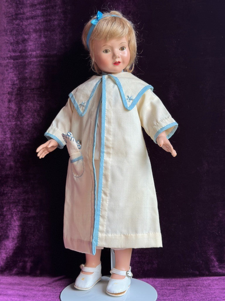 Vintage American  19.5" Composition Dewees Cochran Anne Shirley Effanbee Doll