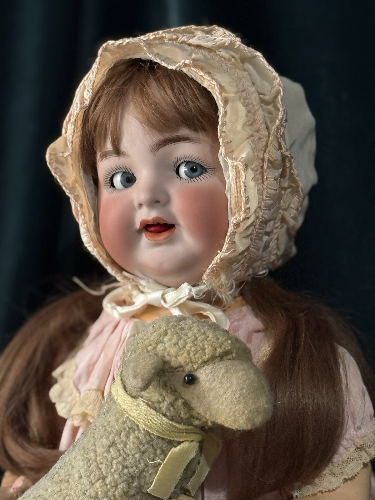Large 24” Antique German Kammer & Reinhardt Simon Halbig 126 Flirty Eyes Doll