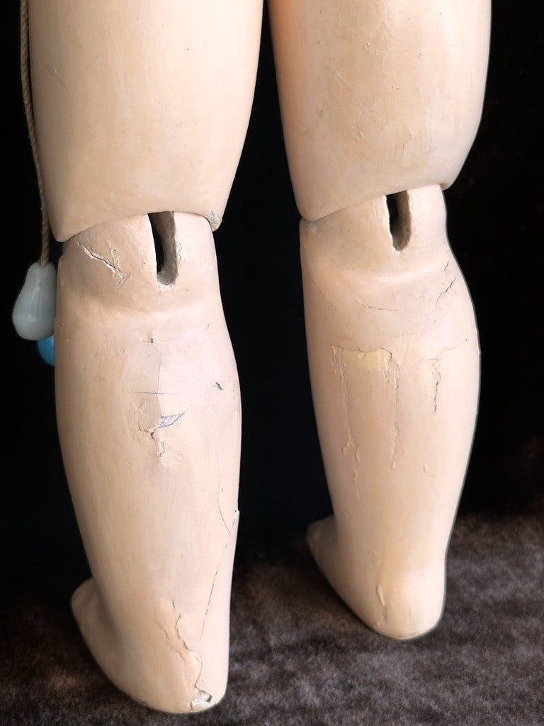 Antique German French 15” Tete Jumeau Dep Bisque Head Doll Working Crier