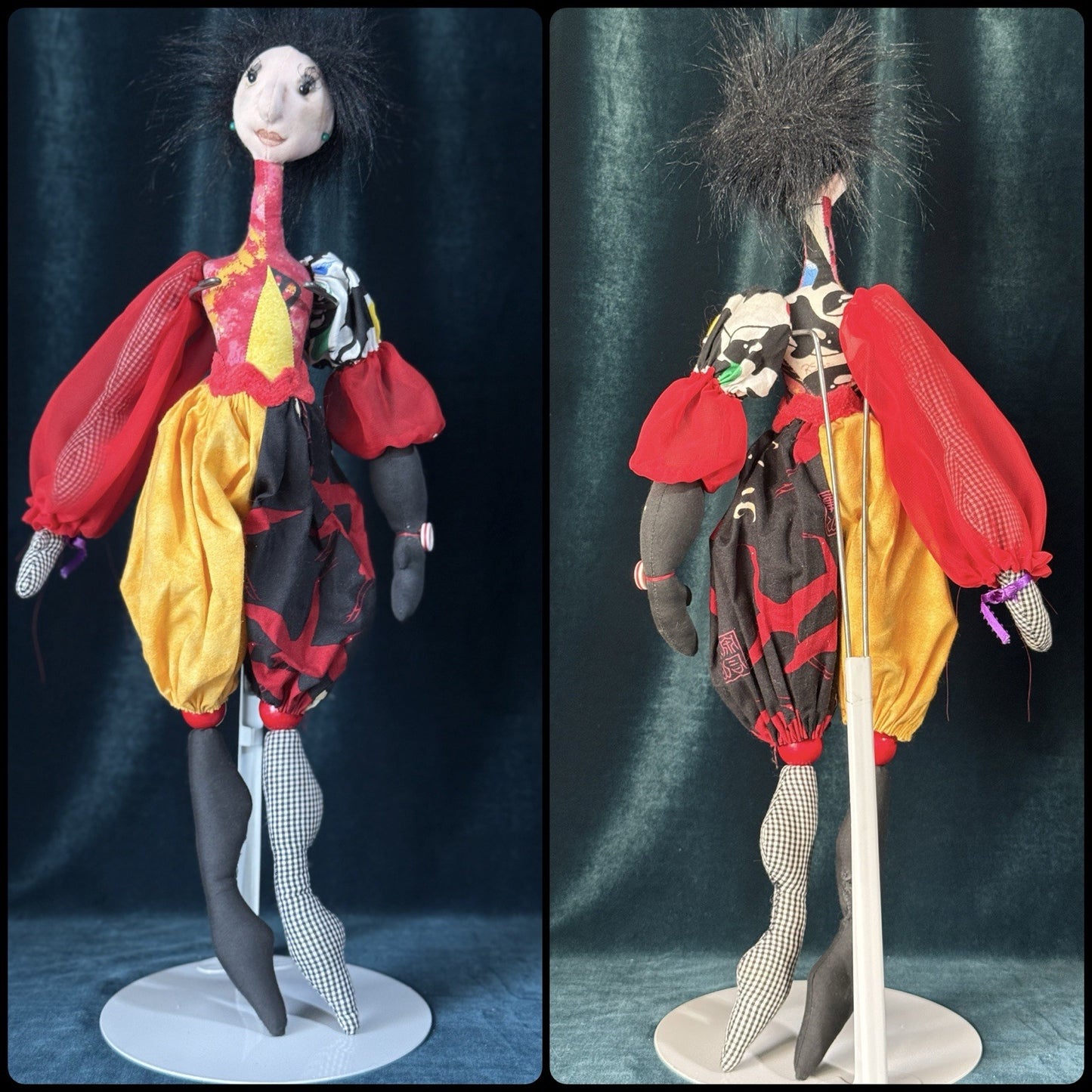 Lot Of 8 Artist Collectible Whimsical Cloth Dolls