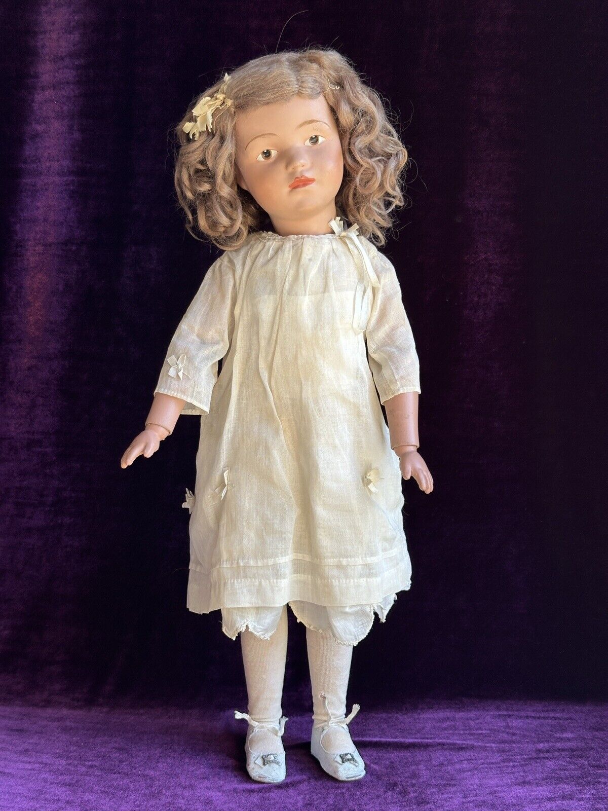 Rare Antique Original 22” Schoenhut Doll Original in Box No Damage No Repaint