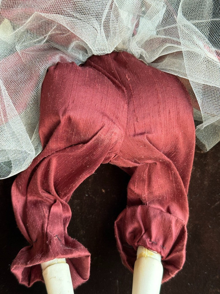 OOAK NIADA Artist Ankie Daanen Paper Clay Mixed Media Pierrot Character Doll