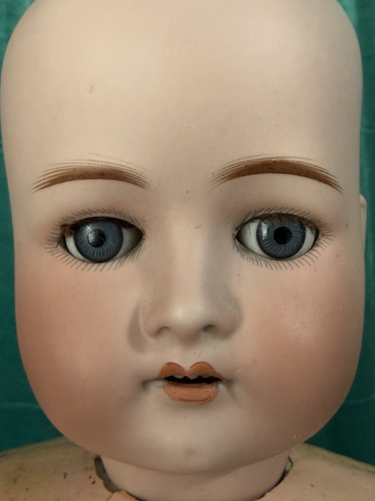 Antique German Cuno Otto Dressel Mold 1912 Bisque Head 22” Doll