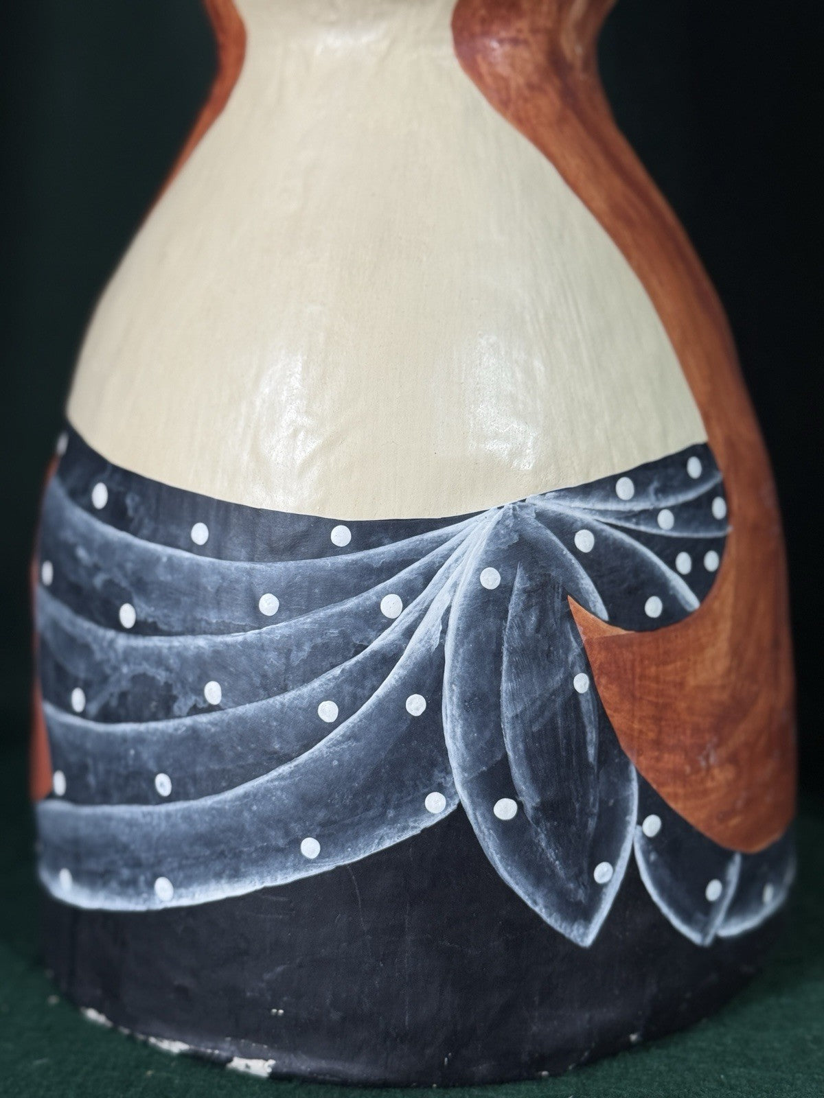 Hand painted 16” Mannequin Head For Jewelry/Scarf/Hat Display