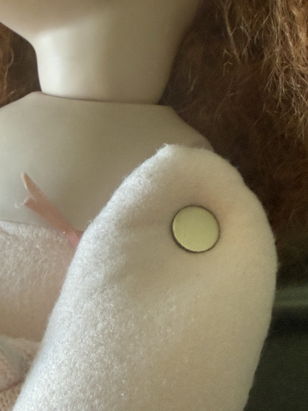 Artist Reproduction Of “Hilary” by Dianna Effner 28” Porcelain Doll Cloth Body