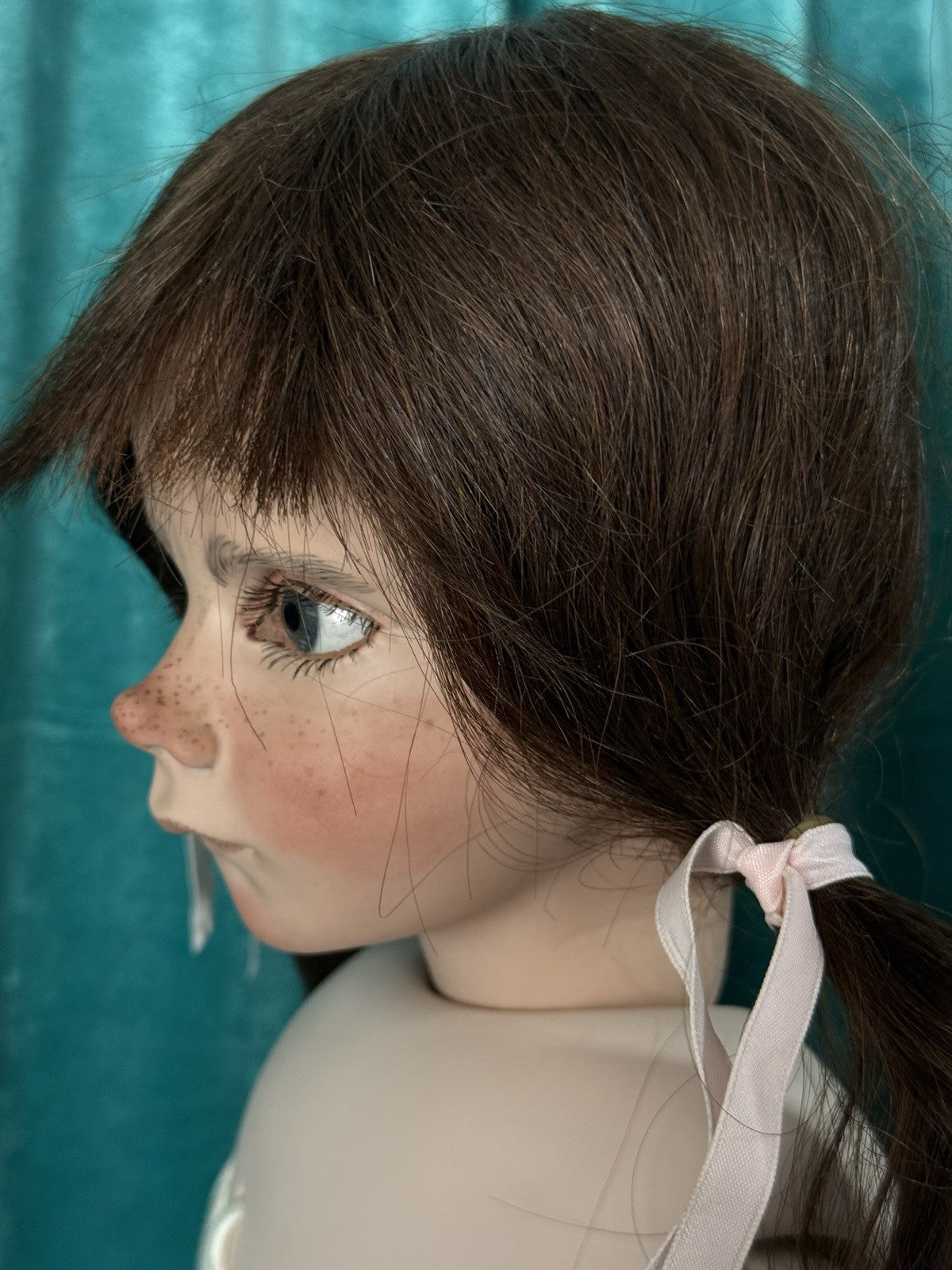 OOAK Porcelain 25” Doll “Angry Clementine” By German Artist Grossle-Schmidt
