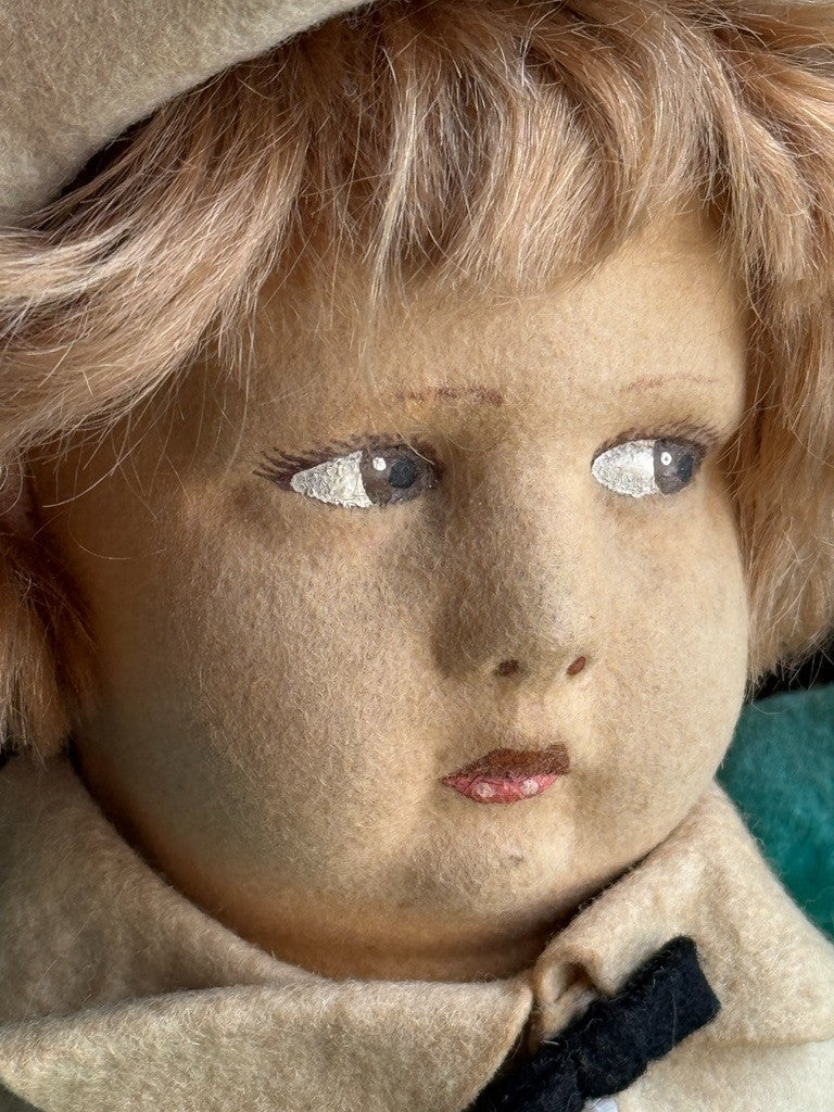 Large Vintage Italian 16” Lenci 300 Series Felt Gentleman Boy Doll