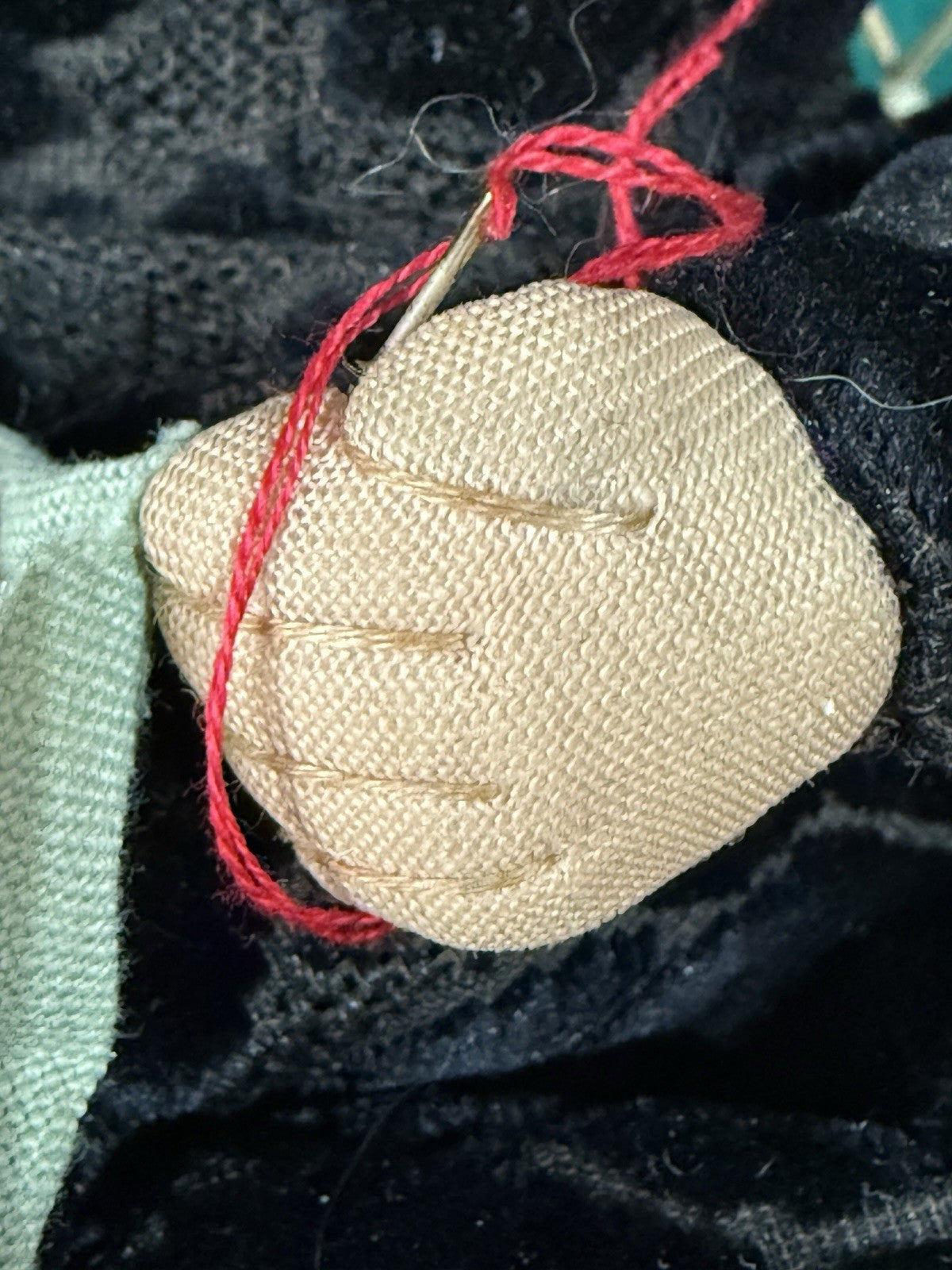 Lot Of 2 Antique 1940’s (?) French  Ravca Cloth  11.5” Dolls