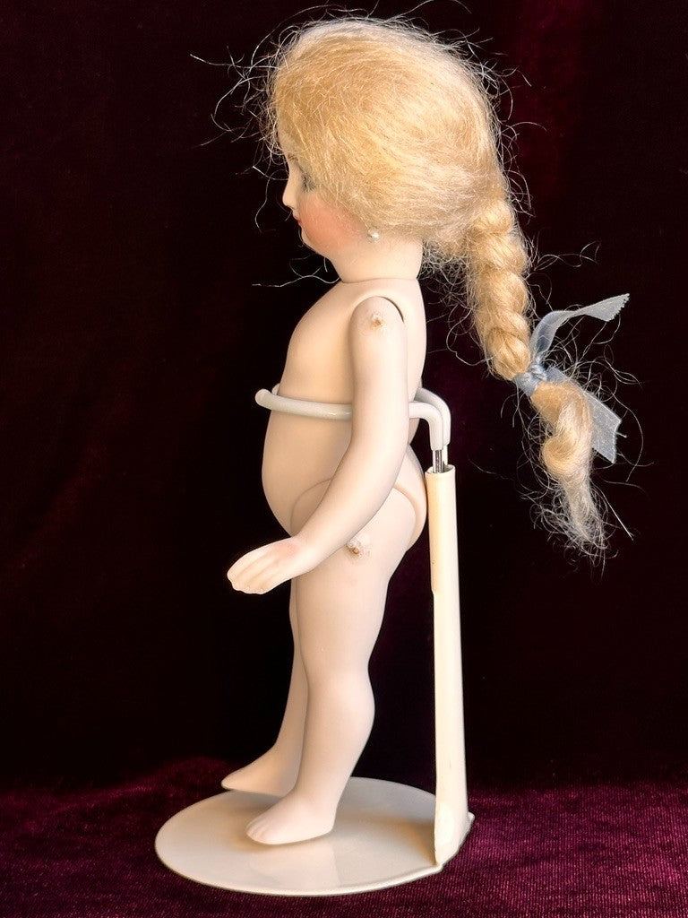 All Porcelain 7.5” UFDC Artist Reproduction of Antique French Mignonette Doll