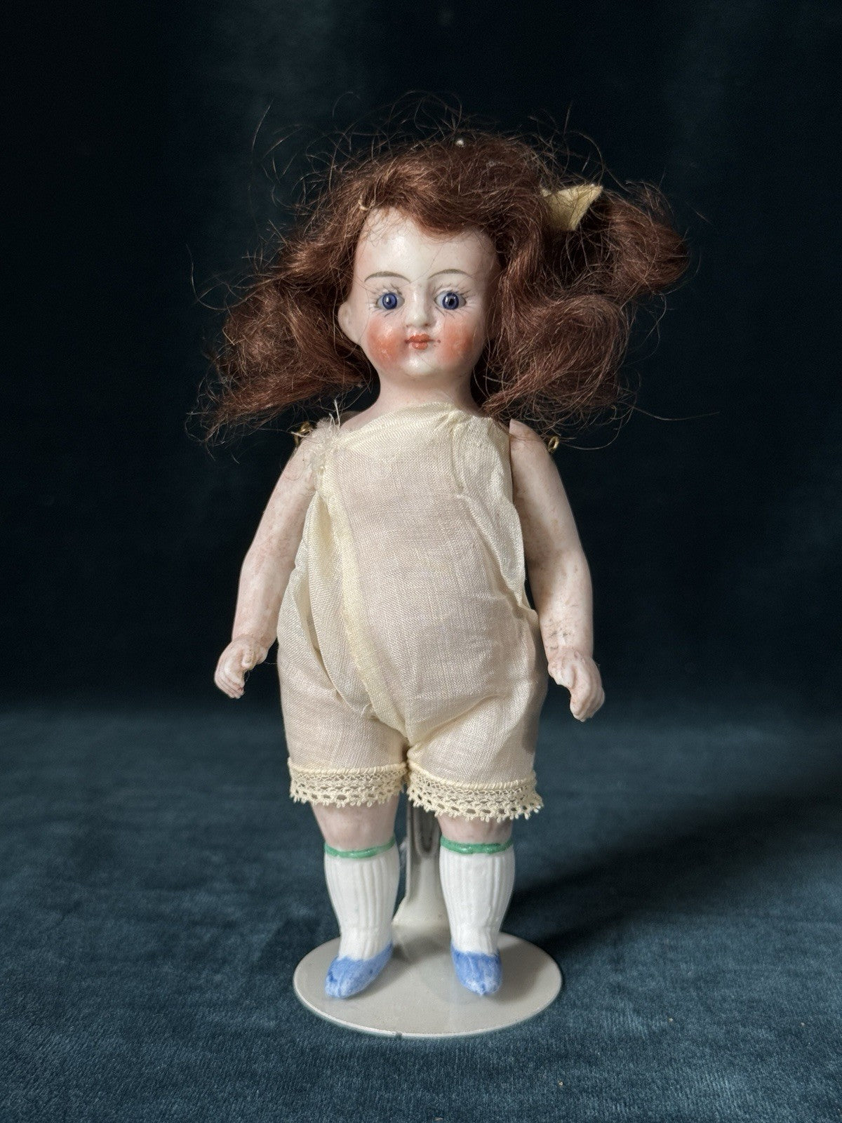 Unidentified Antique German 5” All Bisque Mignonette Dollhouse Doll Mold 5001