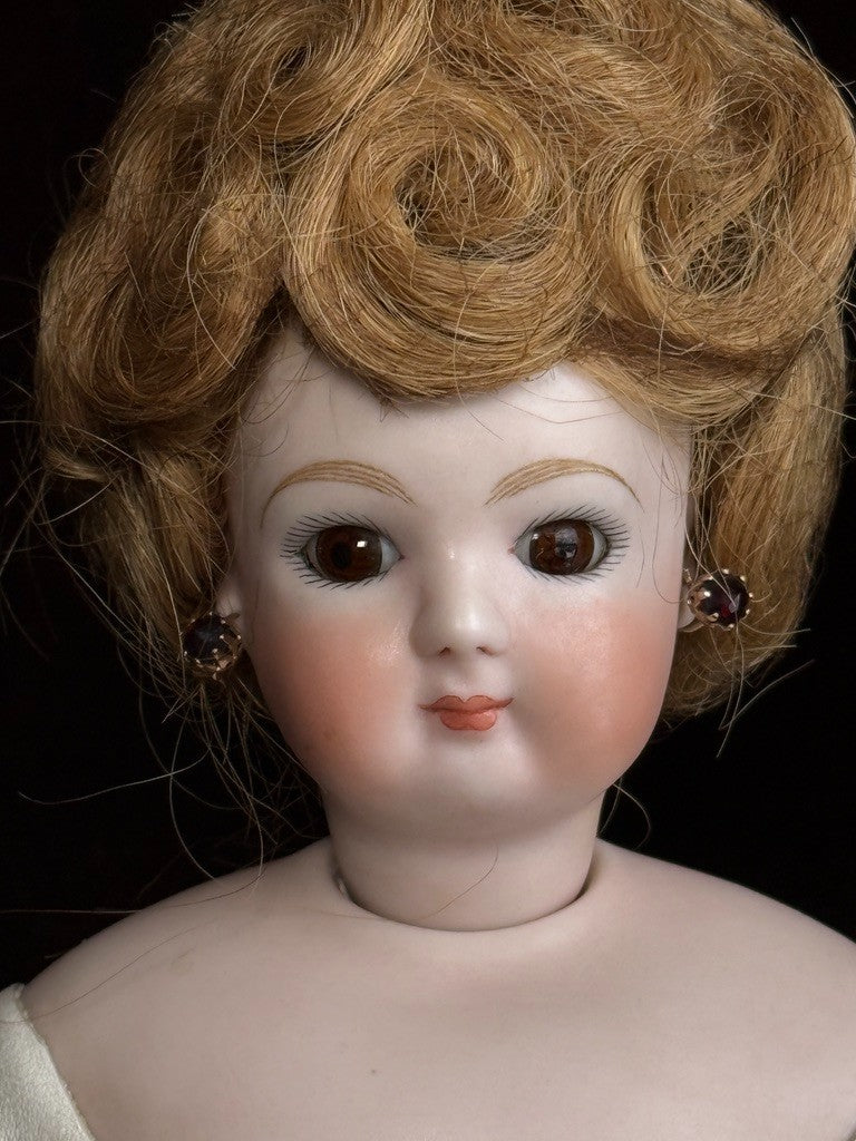 Vintage Artist Porcelain 16” Reproduction of Antique French Fashion Doll