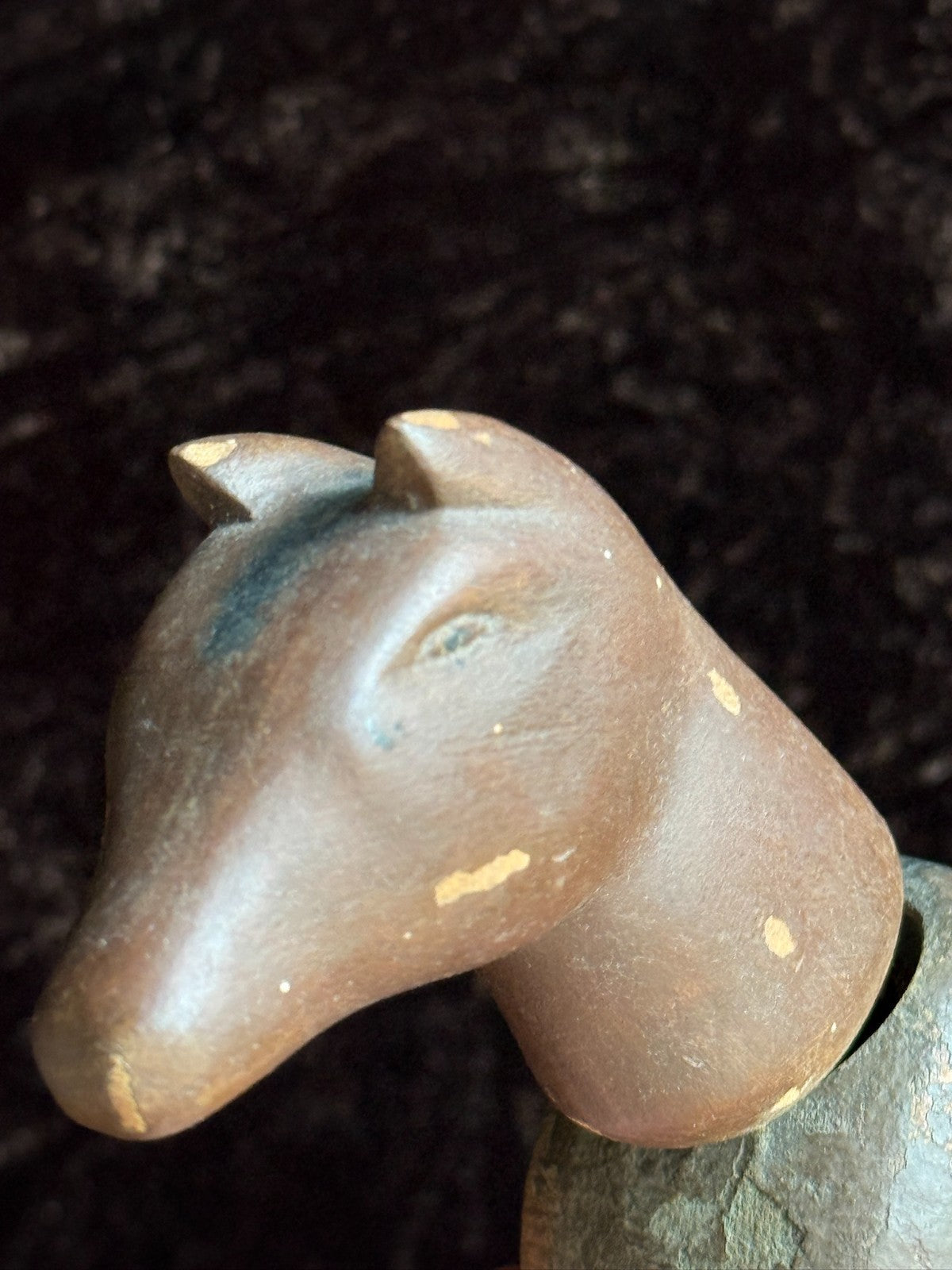 Antique American Schoenhut Humpty Dumpty Wooden Jointed Horse