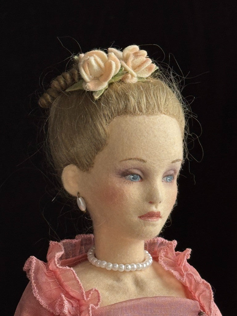 Collectible John Wright Columbine 15" Cloth Felt Doll LE 300 in Box