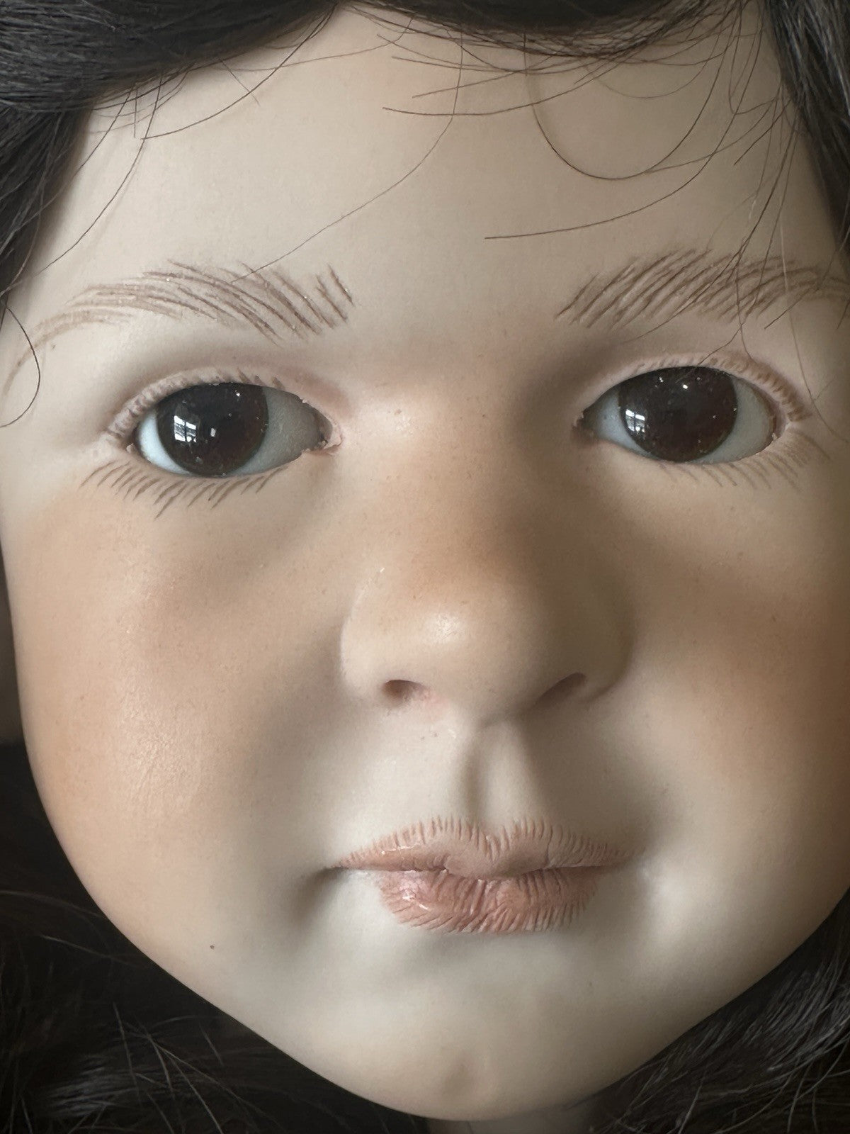 Collectible Artist 24” Porcelain Doll “Ruth” by Ruth Treffeisen LE 60 COA/Box