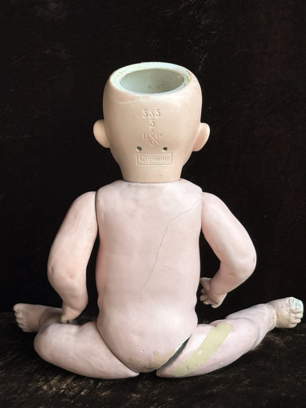 Antique German 13.5” Bahr & Proschild 585 Bisque Head Baby Doll