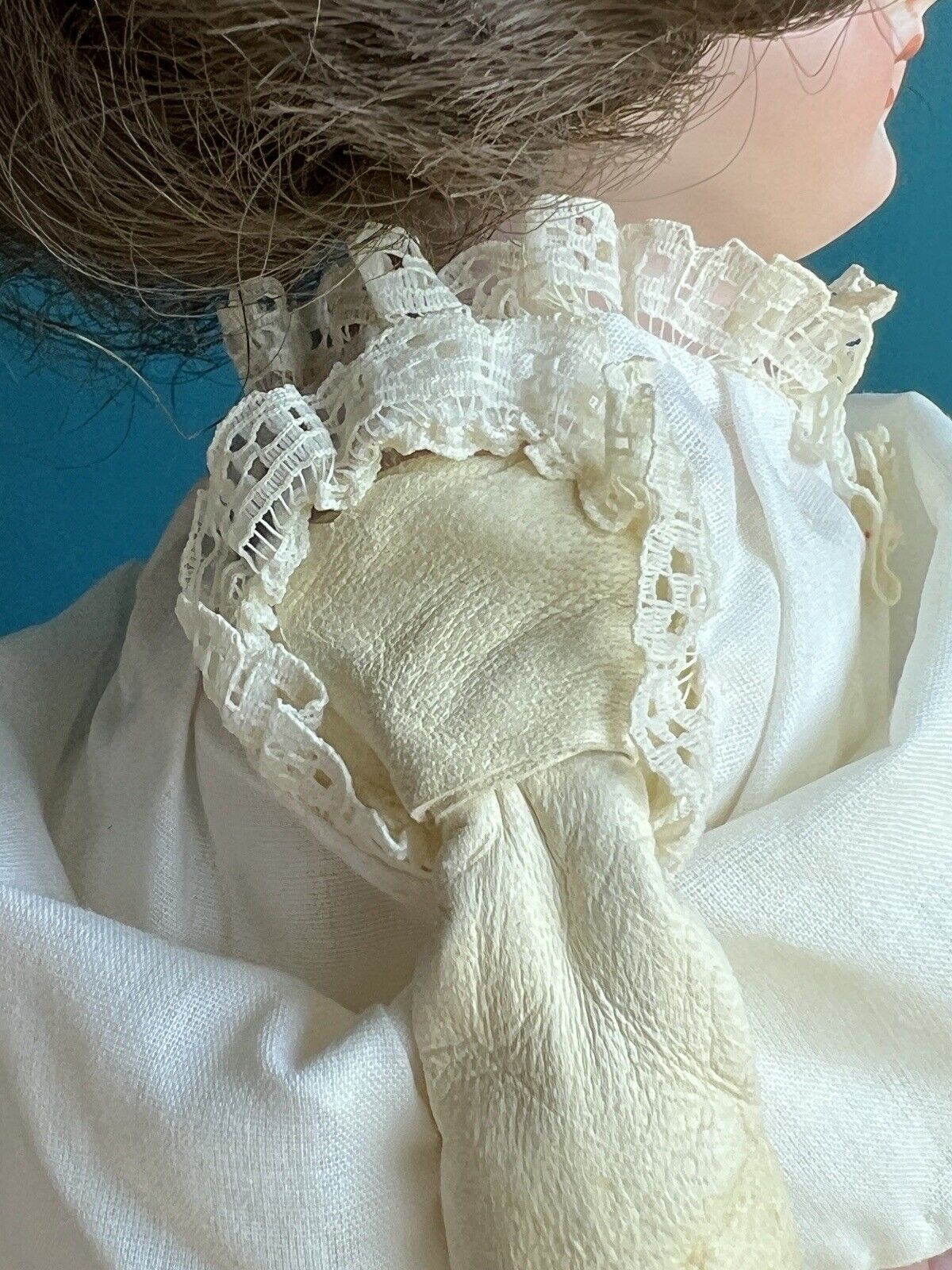 Antique German 13” Cuno & Otto Dressel COD 93-A DEP Bisque Shoulder Head Doll
