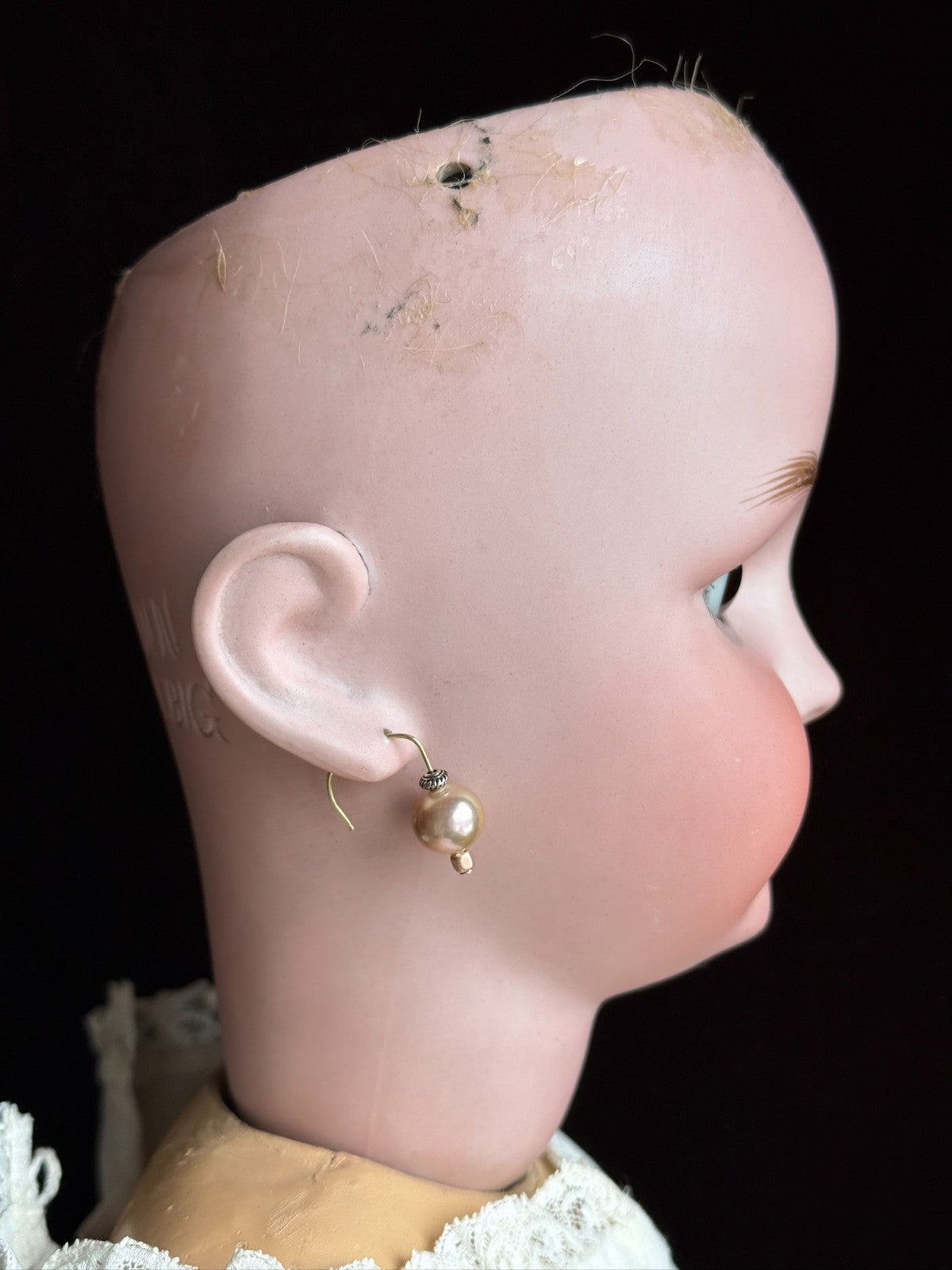 Large Antique German 28.5" C.M. Bergmann and Simon Halbig Bisque Head Doll