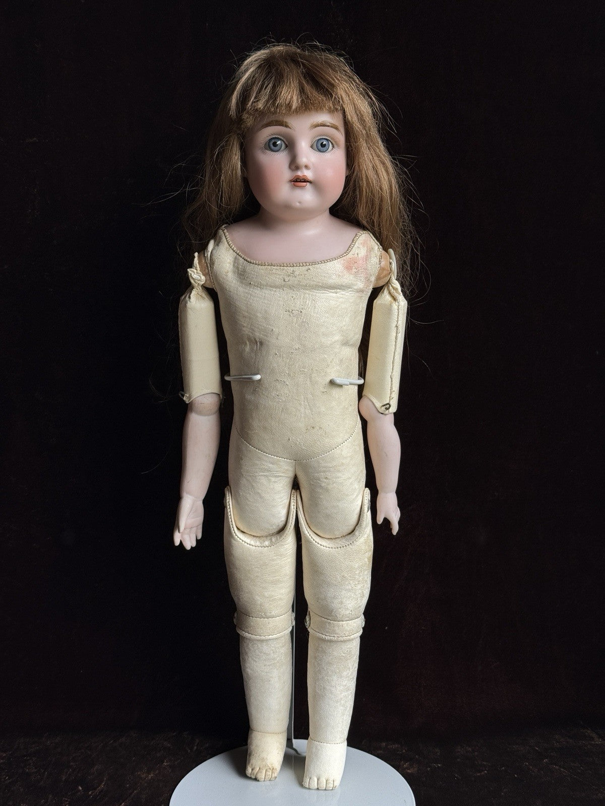 Antique German 20.5” Kestner 154 Bisque Shoulder Head Doll