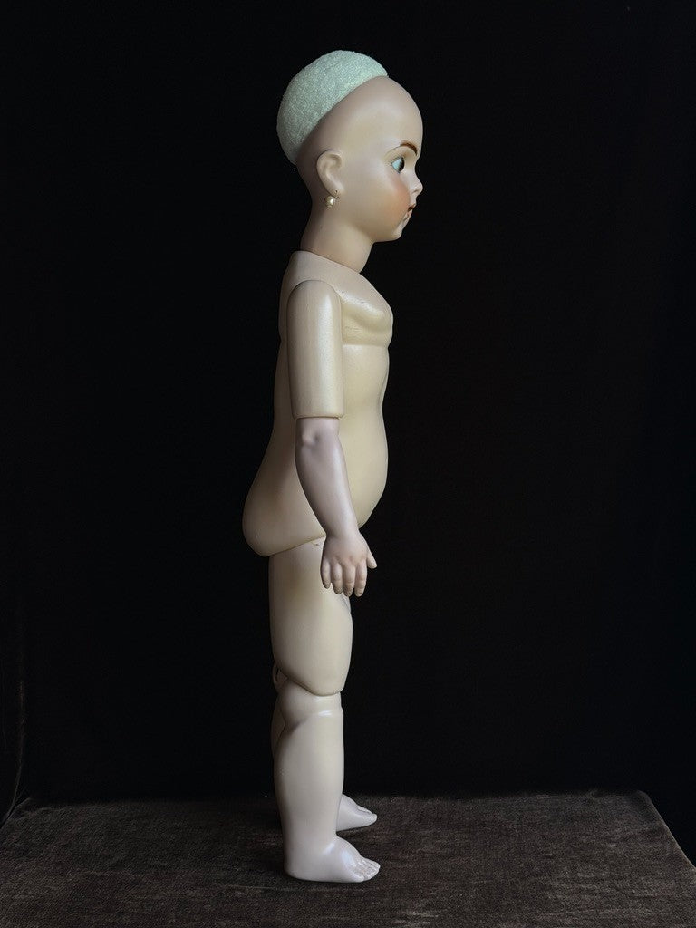Large Porcelain Compo 30” Repro of Antique French Bru Jne R Doll