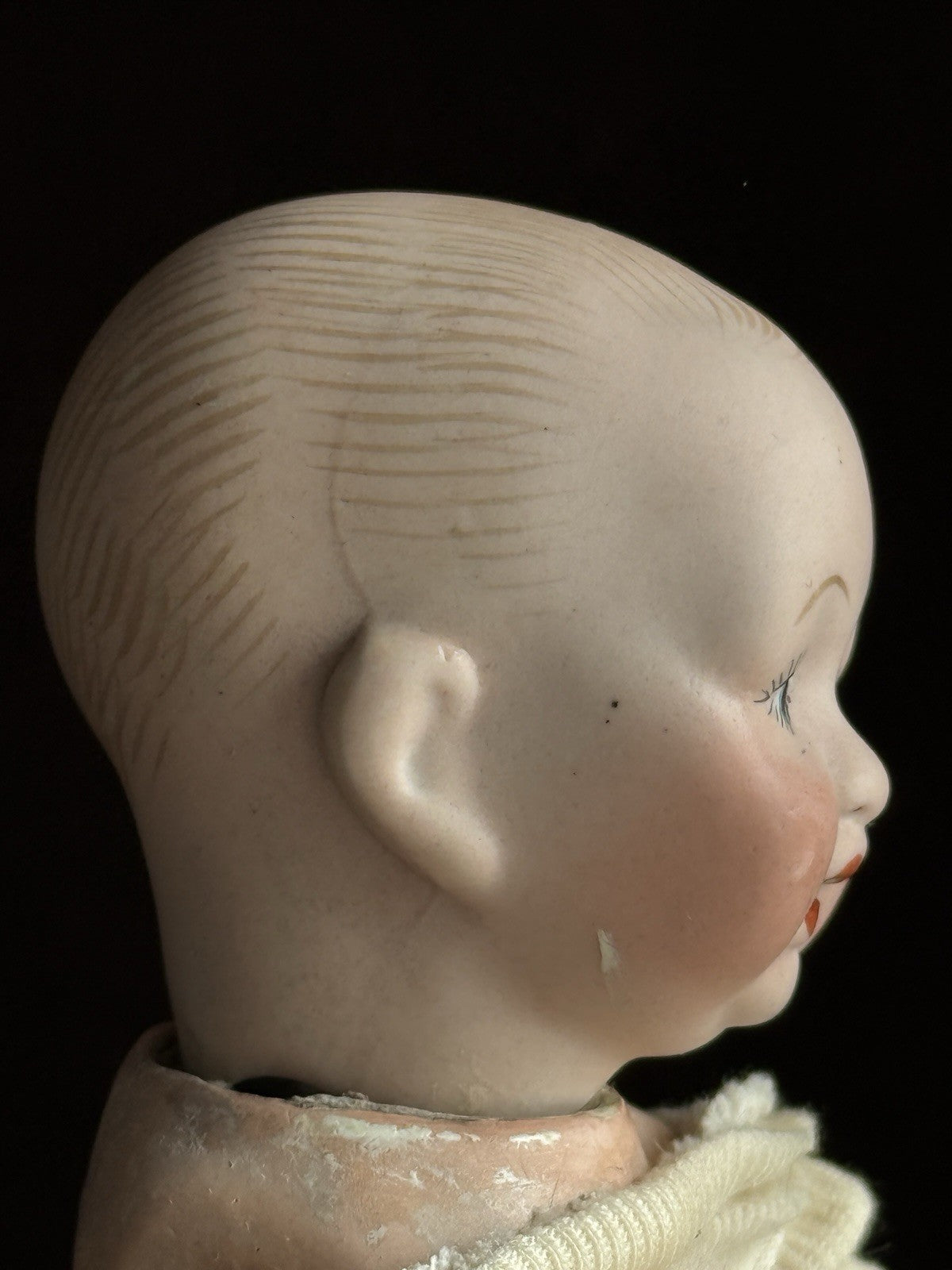 2 Miniature German/Japan Bisque Head Babies Kestner and Morimura Brothers Dolls
