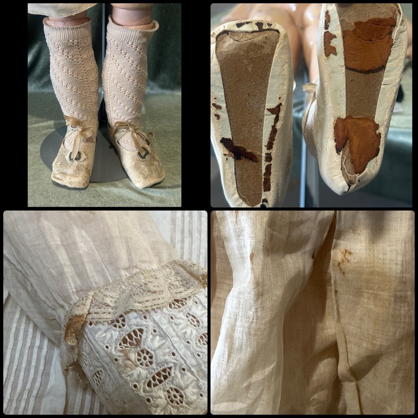 Rare!! Huge 40” Antique German Gebruder Heubach Doll Dep Bisque Head Comp Body