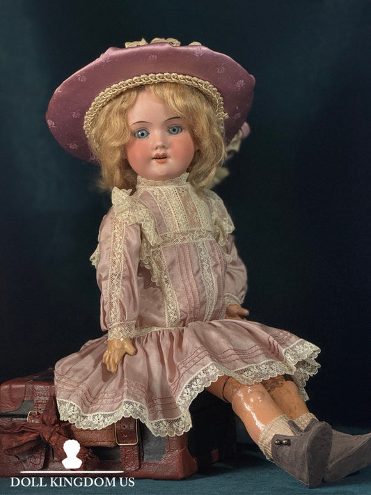 Antique German Armand Marseille DRGM 13.5” Doll Bisque Head Composition Body