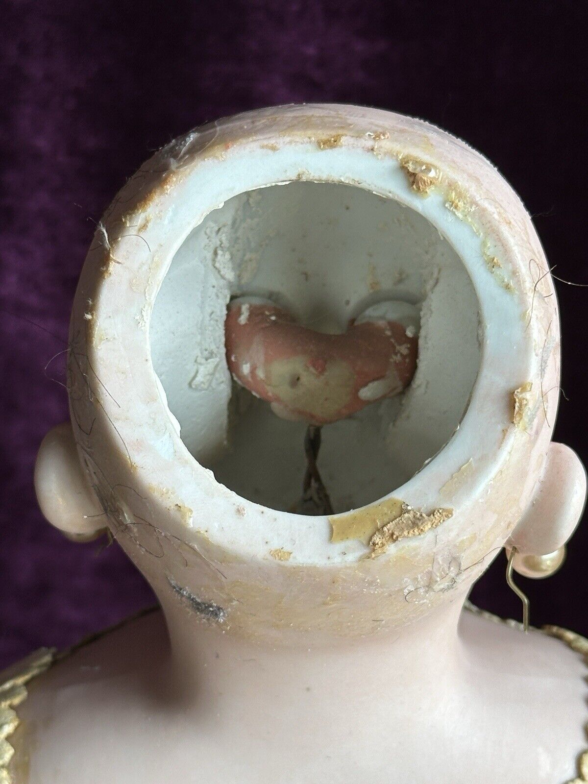 Antique German 21” Early Simon Halbig Bisque Shoulder Head Doll
