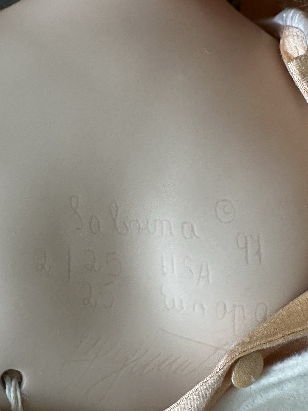 Artist Hildegard Gunzel Wax Over Porcelain 34” Doll “Sabrina” LE 25 Box