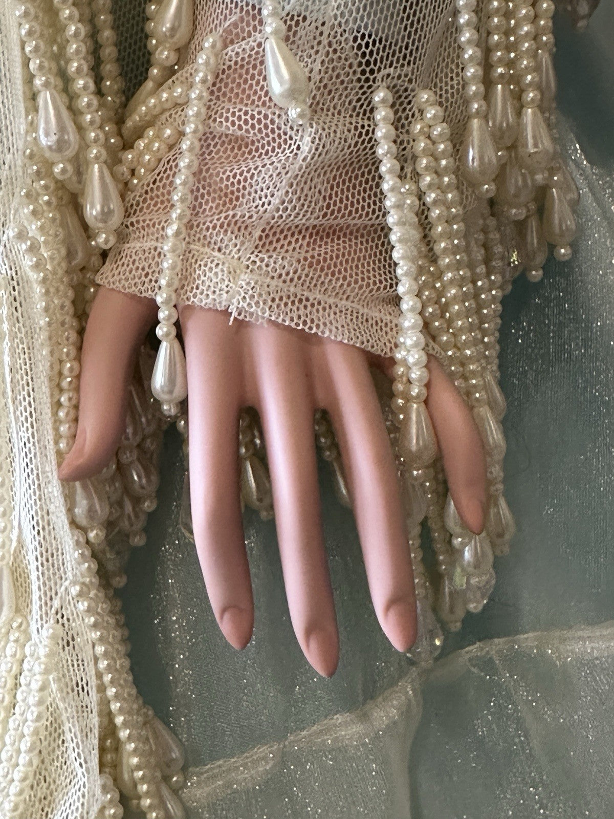 Collectible 36” Porcelain Doll “Tranquility” by Rustie LE 300 Tag/ COA/Stand