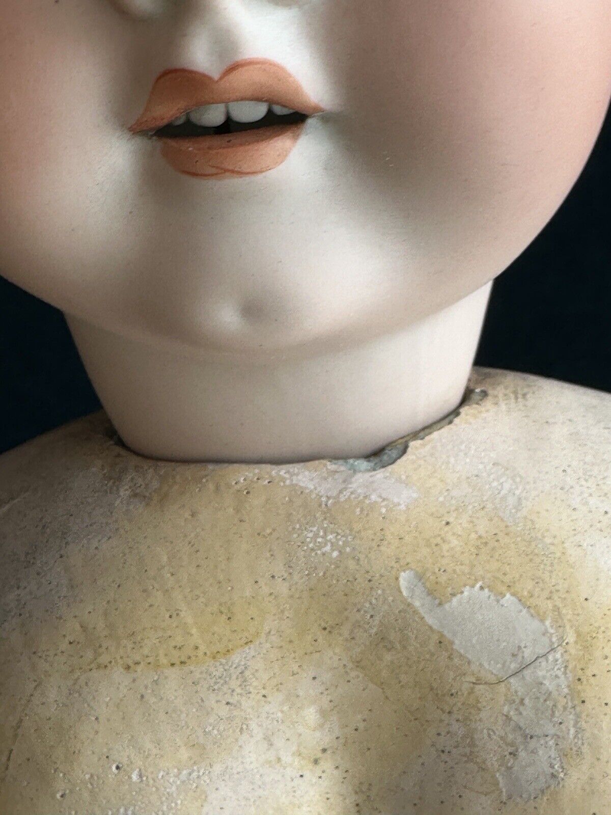 Large Antique German 31” Swaine & Co (?) Bisque Head Child Doll