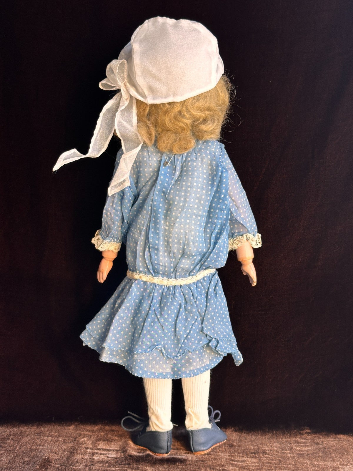 Large Antique American 22.5” Schoenhut Wooden Jointed Miss Dolly Doll