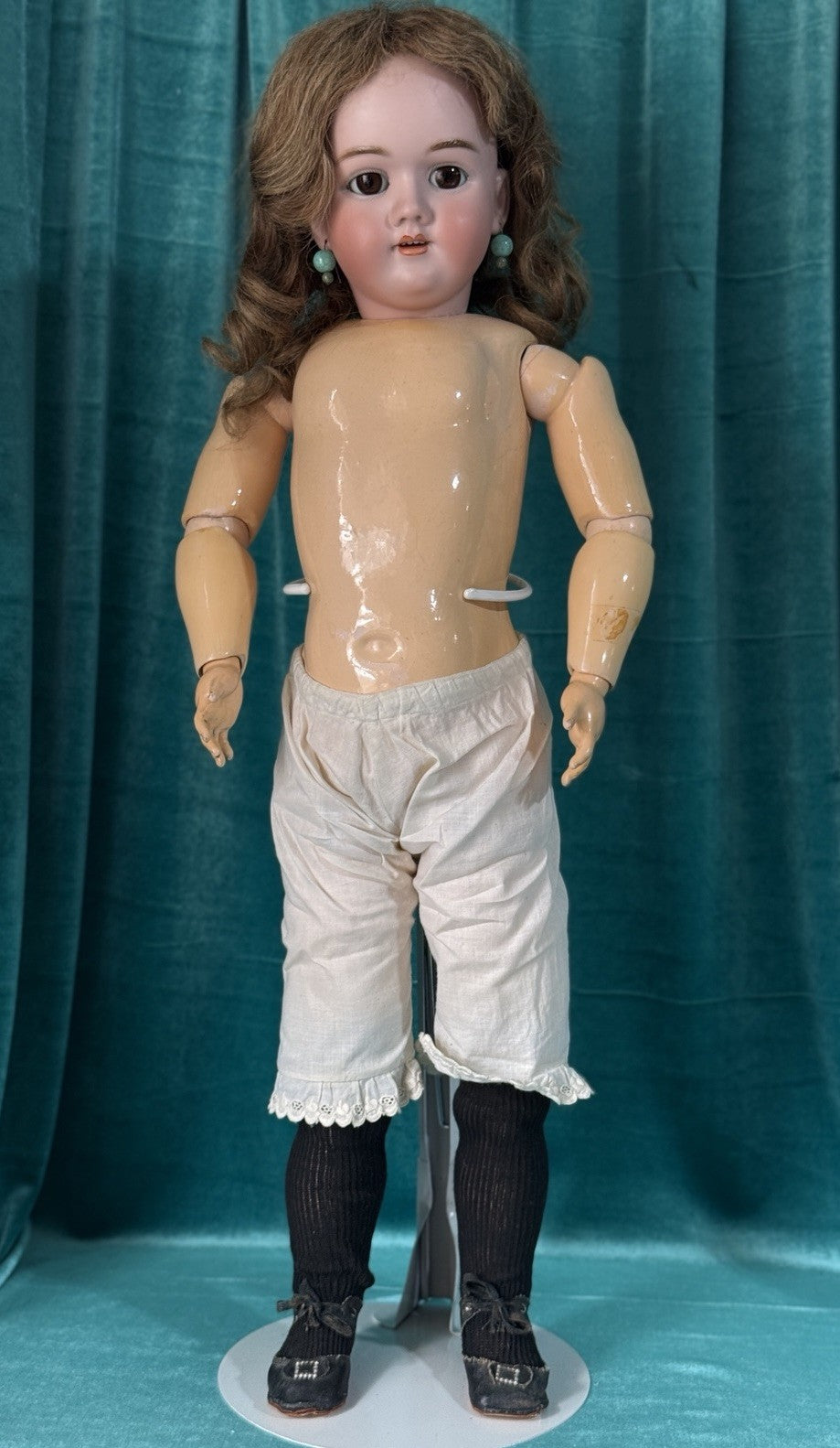 Large Antique German 28” Heinrich  Handwerck 99 DEP 14 Bisque Head Doll