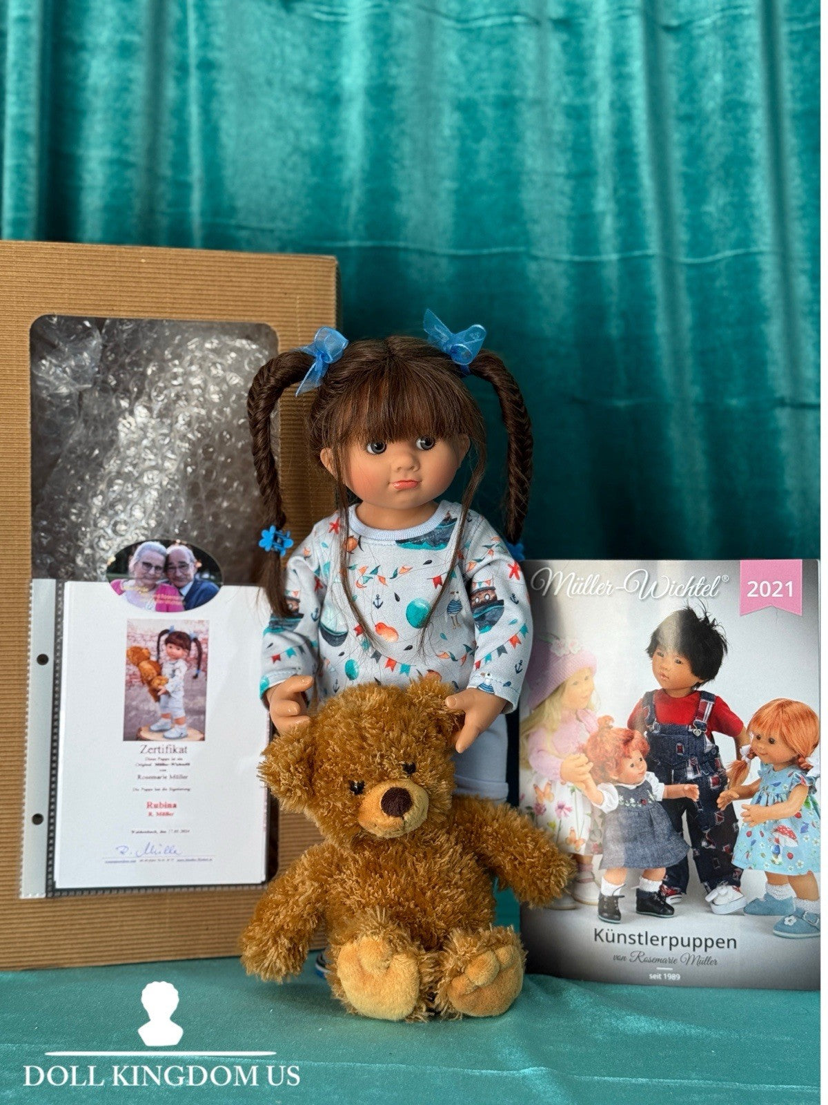 MIB Artist Wichtel Muller 12” Vinyl Doll “Rubina” Box/COA/Toy
