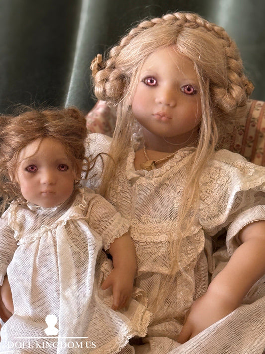 MIB Vinyl Annette Himstedt 24” Doll “Freeke And Bibi” 1997 Box/COA/Tag