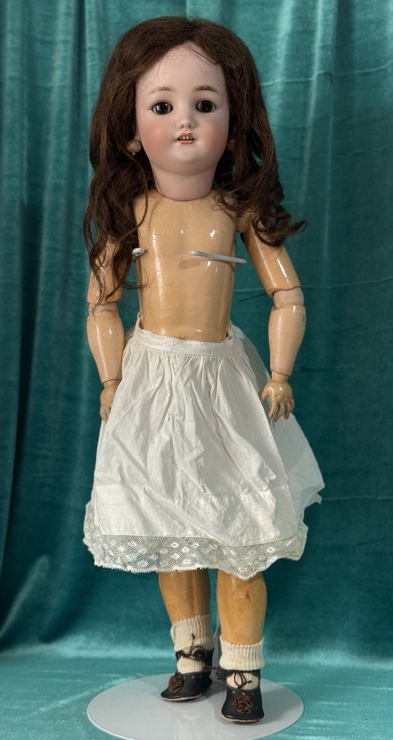 Antique German Simon Halbig  Bisque Head Composition Body 23” Doll
