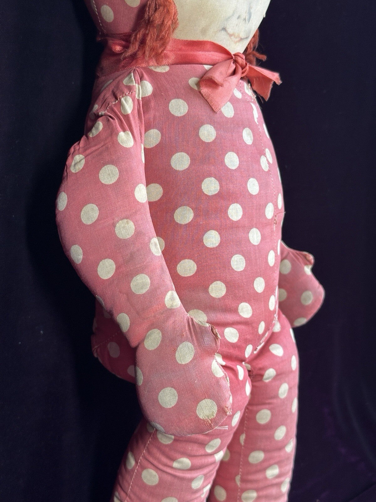 Rare Large 22” Georgene Averill Maud Tousey Fangel Cloth Doll